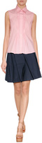 Thumbnail for your product : Jil Sander Navy Cotton Pleated Skirt Gr. 32