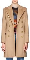Thumbnail for your product : Balmain Women's Wool-Cashmere Double-Breasted Coat - Camel