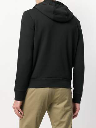 Moncler stripe front zip front hoodie