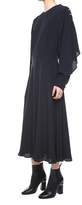 Thumbnail for your product : MSGM Buttoned-shoulder Crepe Maxi Dress