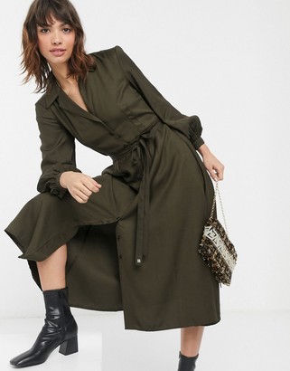 french connection midi shirt dress