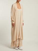 Thumbnail for your product : Roche Ryan Long Cashmere And Silk Cardigan - Womens - Cream