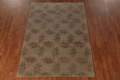 Wildon Home All-Over Beige Nepalese Contemporary Rug 4x6