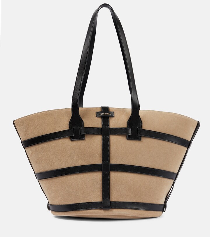 Altuzarra Park Place Large suede tote bag