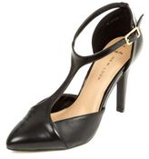 Thumbnail for your product : New Look Wide Fit Black T-Bar Heels