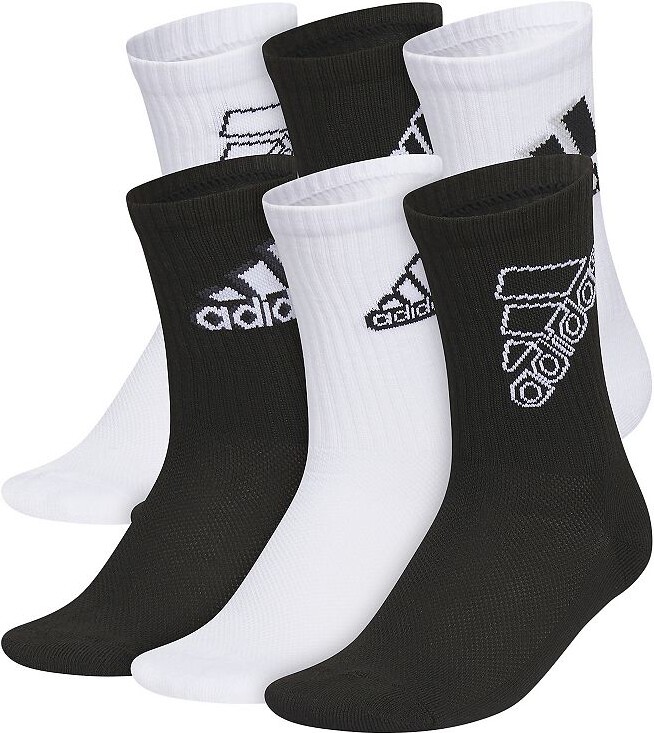 adidas Boys Cushioned Mixed 2.0 6-Pack Crew Socks