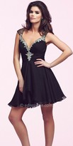 Thumbnail for your product : Mac Duggal Sparkling Neckline Homecoming Dress