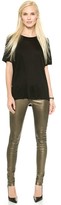 Thumbnail for your product : J Brand L624 Stacked Leather Skinny Pants