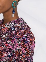 Thumbnail for your product : Maje Floral-Print Silk Shirt