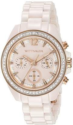 Wittnauer Womens WN4072 16mm Ceramic Pink Watch Bracelet