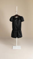 Thumbnail for your product : Burberry Jersey Playsuit with Silk Detail