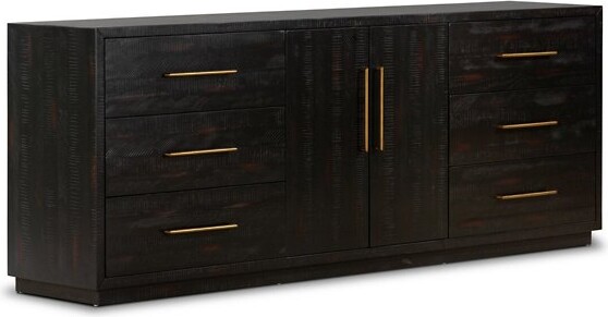 Four Hands Suki Large Media Cabinet in Black