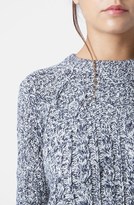 Thumbnail for your product : Topshop Cable Slouchy Sweater