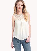 Thumbnail for your product : Ella Moss Calista Crochet Inset Tank