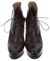 Thumbnail for your product : Jil Sander Lace-Up Wedge Booties