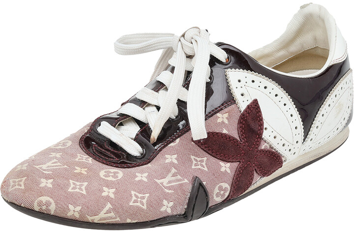 Louis Vuitton Multicolor Monogram Fabric And Patent Leather Suede Low Top  Sneakers Size 37.5 - ShopStyle