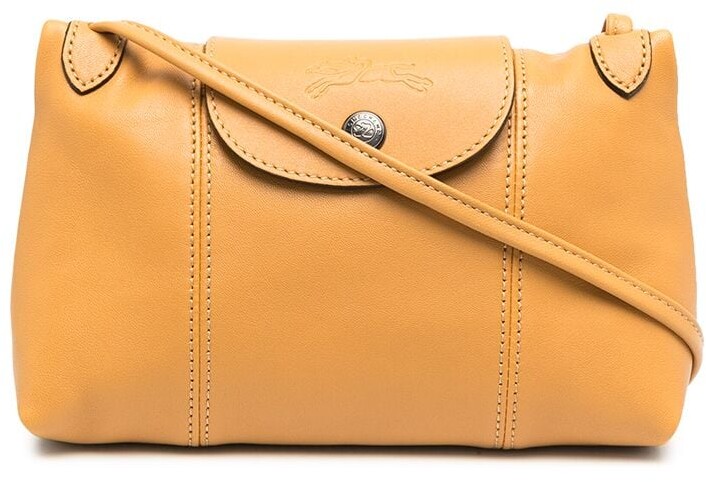 longchamp yellow tote bag