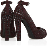 Thumbnail for your product : Alaia Embellished suede pumps