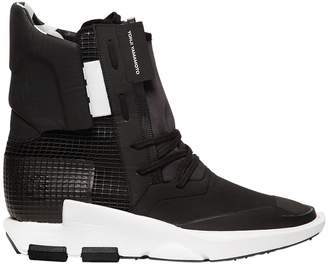 Y-3 Noci Nylon & Leather Boot Sneakers