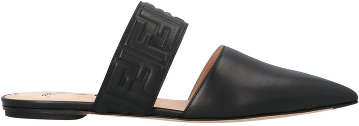 fendi ff buckle mule