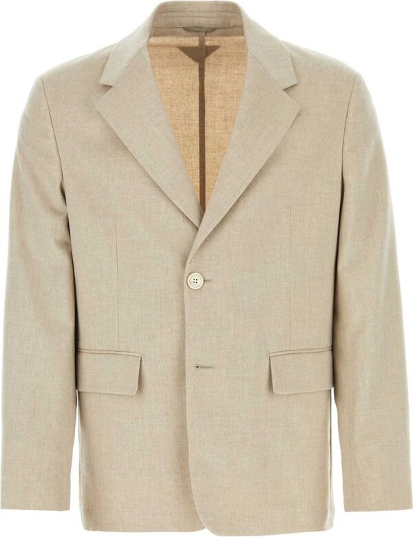 Prada Single Breasted Sleeved Blazer