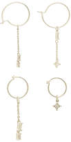 Thumbnail for your product : Luv Aj The Scattered Gem Mini Hoops Set