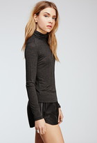 Thumbnail for your product : Forever 21 Striped Turtleneck Top