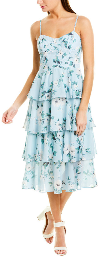 yumi kim julia silk midi dress