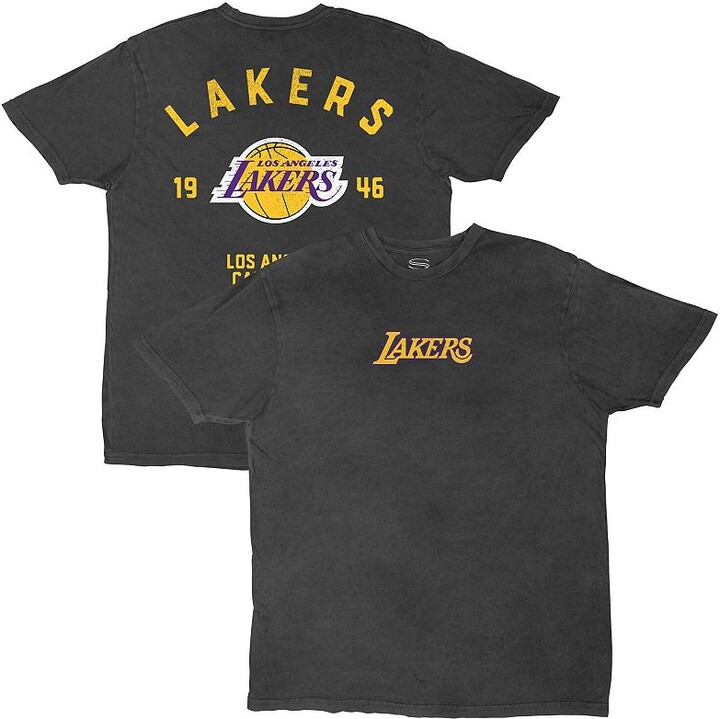 Men's Stadium Essentials Charcoal Los Angeles Lakers Get Back Oversized Vintage T-Shirt
