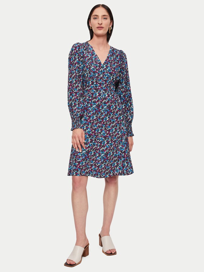 JigsawJigsaw Vintage Ditsy Long Sleeve Dress ShopStyle