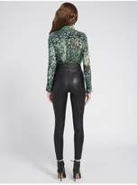 Thumbnail for your product : Alice + Olivia Amos Animal Print Blouse