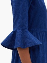 Thumbnail for your product : Le Sirenuse Positano Le Sirenuse, Positano - Bella Broderie-anglaise Cotton Maxi Dress - Blue