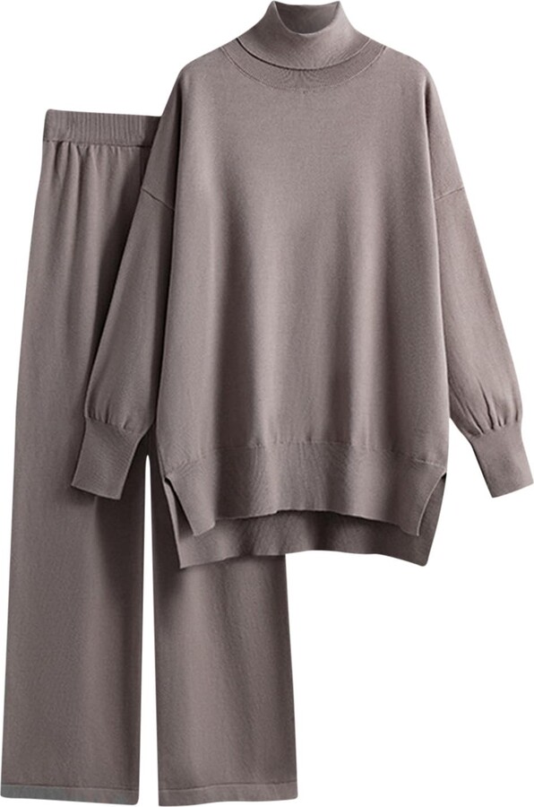 Mrat Lounge Wear Sets for Women UK Oversized High Collar