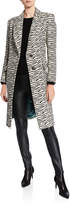 Thumbnail for your product : Smythe Zebra-Print Peaked-Lapel Overcoat