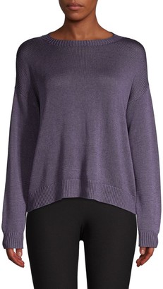 Eileen Fisher Round-Neck Silk Sweater