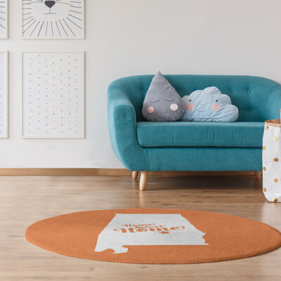East Urban Home Home Sweet Montgomery Poly Chenille Rug