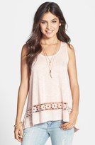 Thumbnail for your product : Painted Threads Crochet Hem Tunic Tank (Juniors)