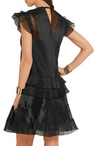 Thumbnail for your product : Isabel Marant Vila Plissé Silk-Blend Organza Mini Dress