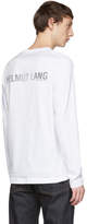 Thumbnail for your product : Helmut Lang White Overlay Logo Long Sleeve T-Shirt