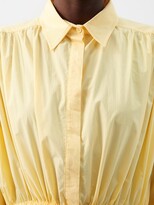 Thumbnail for your product : Matteau Drawstring-waist Organic-cotton Maxi Shirt Dress - Lemon