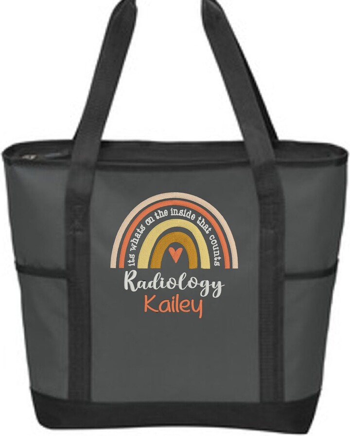 Etsy Personalized Radiology Tote, Custom Rainbow Nursing Nurse Tote Bag, Doctor Gifts, Gift