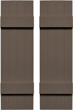 Builders Edge Builders Edge, TailorMade Four Board Joined (2 Batten), Board-n-Batten Shutters, Includes Matching Installation Spikes (Per Pair)