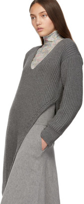 Stella McCartney Grey Slashed Sweater