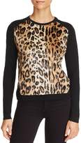 Thumbnail for your product : T Tahari Irena Faux-Leopard Sweater