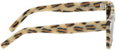 Thumbnail for your product : Saint Laurent Off-White & Brown Leopard SL 402 Sunglasses