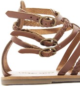 Thumbnail for your product : London Rebel Gladiator Leather Flat Sandals