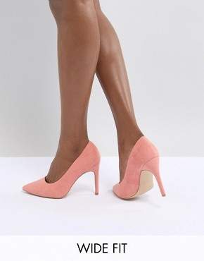 New Look Wide Fit Pointed Court Shoe