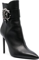 Thumbnail for your product : Roberto Cavalli Mirror Snake leather boots