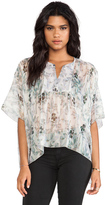 Thumbnail for your product : Anna Sui Iris Print Batwing Blouse