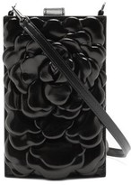 Thumbnail for your product : Valentino Garavani - Atelier Mini Petal-effect Leather Bag - Black